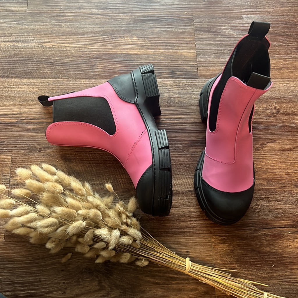 Ganni | Platform Round Toe Rubber Sole Casual Style Street Style Size 39